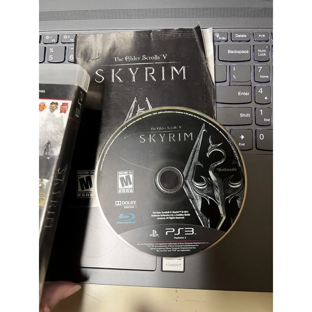 The Elder Scrolls V Skyrim‎ Sony PlayStation 3 PS3 Bethesda RPG Game with Manual